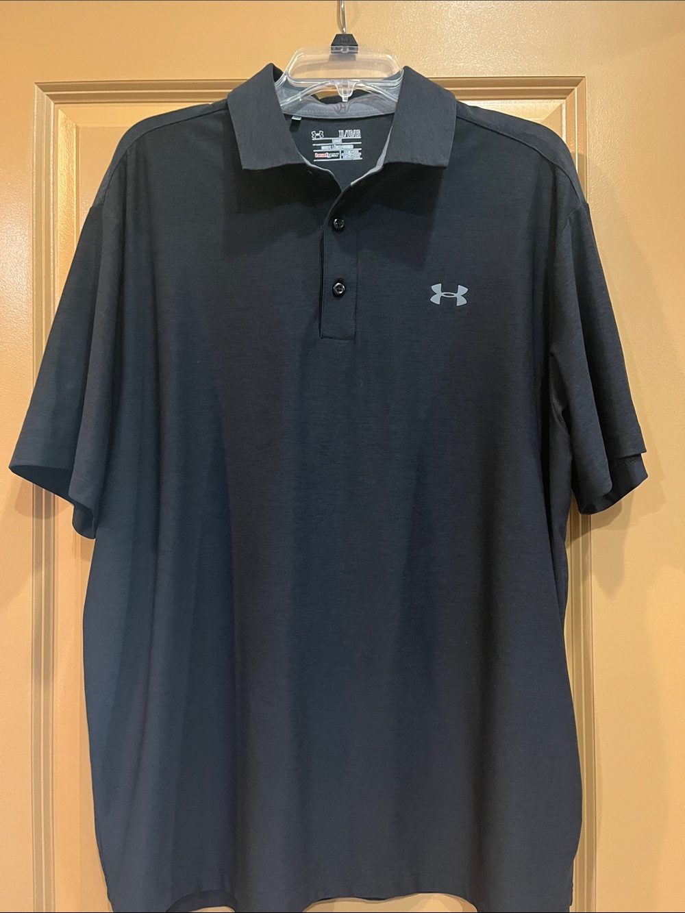 Under Armour Men's Black Polo with Subtle Logo